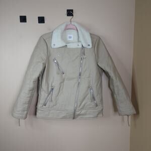 GAP Sherpa moto jacket in Tan Size S